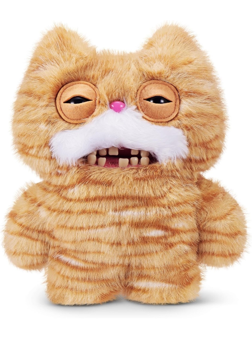 Zuru Stink Face Alley Cats  Fuggler Plush Cat Toy with White Novelty Pet Plush